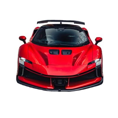 SF90FXX فراری SF90 کیت بدنه جلو و عقب ماشین بامپر سمت شلوار هود چراغ های عقب