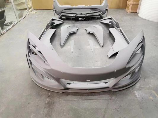 فیبر کربن خشک برای مک لارن 720s کیت بدنه فیبر کربن 720s ارتقا یافته در سبک MSY جلو و عقب بومپر اسپویلر هود