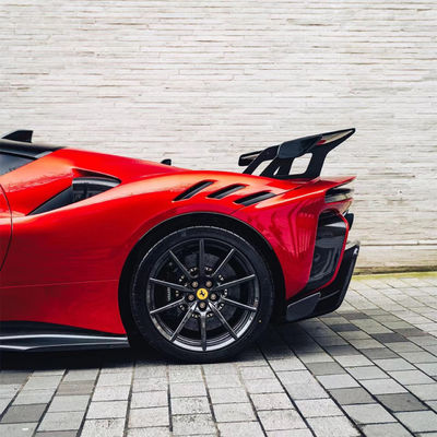SF90FXX فراری SF90 کیت بدنه جلو و عقب ماشین بامپر سمت شلوار هود چراغ های عقب