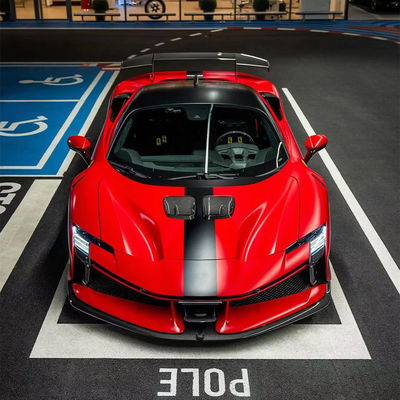SF90FXX فراری SF90 کیت بدنه جلو و عقب ماشین بامپر سمت شلوار هود چراغ های عقب
