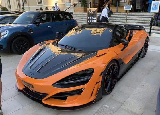 برای مک لارن 720s کیت بدن فیبر کربن خشک 720s کیت ارتقا یافته فیبر کربن جلو و عقب بافلر اسپویلر