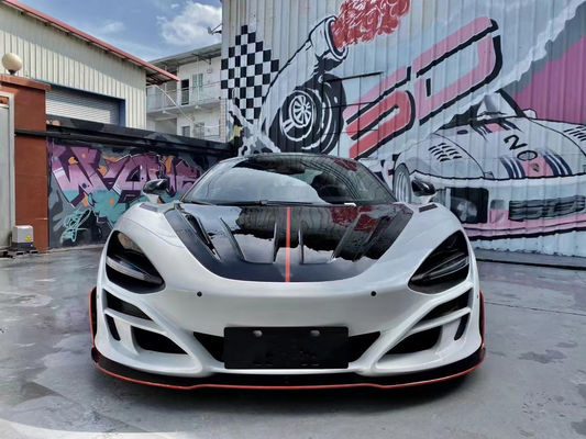 برای مک لارن 720s کیت بدن فیبر کربن خشک 720s کیت ارتقا یافته فیبر کربن جلو و عقب بافلر اسپویلر