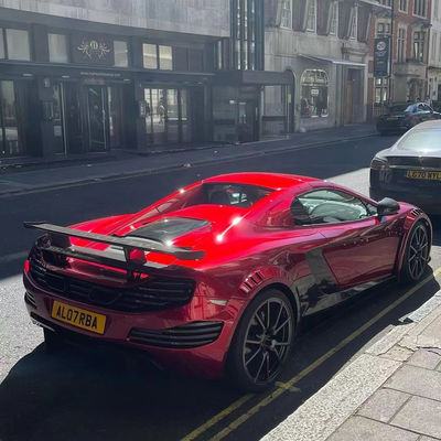 MP4 12C کیت بدن مک لارن MSY سبک جلو عقب بامپر اسپویلر کیت گسترده قرمز سیاه