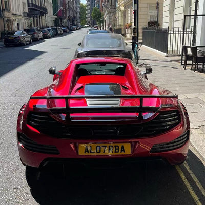 MP4 12C کیت بدن مک لارن MSY سبک جلو عقب بامپر اسپویلر کیت گسترده قرمز سیاه