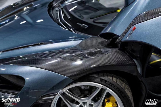 720s مکلن کیت بدن Blacksail سبک جلو بامپر اسپویلر لب هود Fender