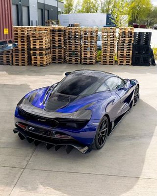 آبی 720s کیت گسترده بدن مک لارن فیبر کربن پیشانی لب پخش کننده کیت اسپویلر