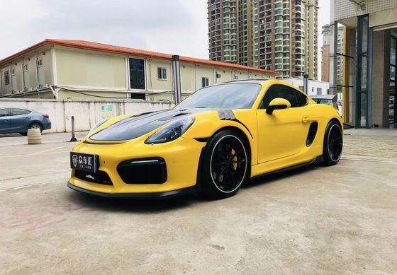 محصولات پلاستیکی PU برای Porsche Boxster 981 کیت بدن Boxster 981 ارتقاء GT4 جلو و عقب باپر اسپویلر