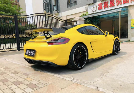 محصولات پلاستیکی PU برای Porsche Boxster 981 کیت بدن Boxster 981 ارتقاء GT4 جلو و عقب باپر اسپویلر