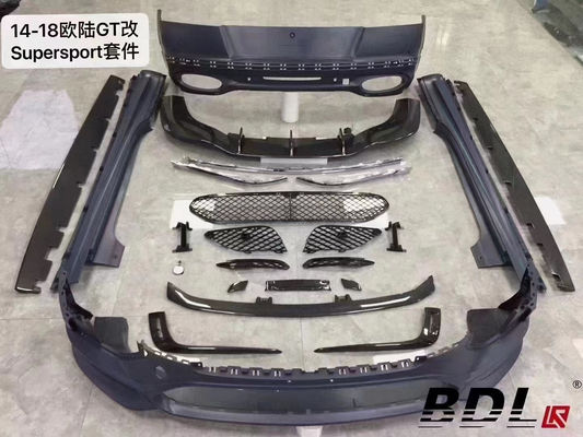 برای بنتلی کانتیننتال GT کیت بدن کانتیننتال ارتقا یافته Supersports سبک جلو و عقب کیت های بدن بمپر