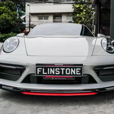 برای پورشه 911 992 کیت بدنه فیبر کربن 911 992 ارتقاء یافته سبک TechArt جلویی شلوار پخش کننده اسپویلر جانبی کمد بدنه