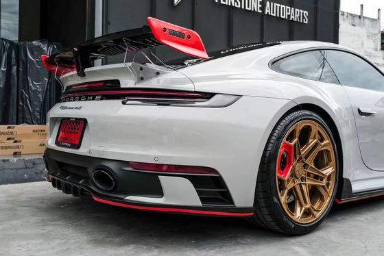برای پورشه 911 992 کیت بدنه فیبر کربن 911 992 ارتقاء یافته سبک TechArt جلویی شلوار پخش کننده اسپویلر جانبی کمد بدنه