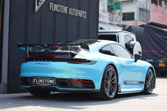 برای پورشه 911 992 کیت بدنه فیبر کربن 911 992 ارتقاء یافته سبک TechArt جلویی شلوار پخش کننده اسپویلر جانبی کمد بدنه