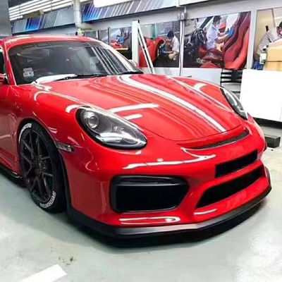 محصولات مانند کیک های داغ فروخته می شوند 987 کیمان کیت بدن GT4 سبک جلو و عقب بامپر اسپویلر 2006-2012
