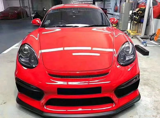 محصولات مانند کیک های داغ فروخته می شوند 987 کیمان کیت بدن GT4 سبک جلو و عقب بامپر اسپویلر 2006-2012