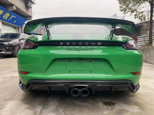 2022 محصولات جدید 987Cayman 981Boxster 718 اسپویلر فیبر کربن برای پورشه 987 981 718 اسپویلر فیبر کربن