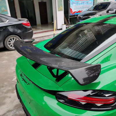 2022 محصولات جدید 987Cayman 981Boxster 718 اسپویلر فیبر کربن برای پورشه 987 981 718 اسپویلر فیبر کربن