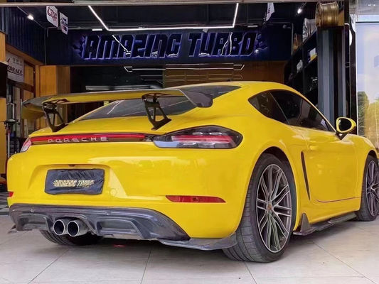2022 محصولات جدید 987Cayman 981Boxster 718 اسپویلر فیبر کربن برای پورشه 987 981 718 اسپویلر فیبر کربن