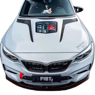 هود فیبر کربن سبک IMP برای BMW M2 سری 2 F22 F87 پوشش موتور فیبر کربن پوشش درب موتور