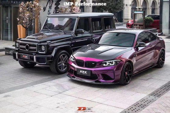 هود فیبر کربن سبک IMP برای BMW M2 سری 2 F22 F87 پوشش موتور فیبر کربن پوشش درب موتور