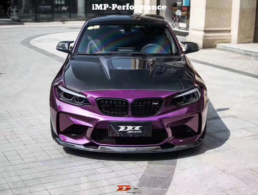 هود فیبر کربن سبک IMP برای BMW M2 سری 2 F22 F87 پوشش موتور فیبر کربن پوشش درب موتور