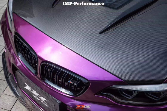 هود فیبر کربن سبک IMP برای BMW M2 سری 2 F22 F87 پوشش موتور فیبر کربن پوشش درب موتور