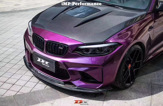 هود فیبر کربن سبک IMP برای BMW M2 سری 2 F22 F87 پوشش موتور فیبر کربن پوشش درب موتور