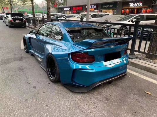 برای BMW F22 F87 2 سری M2 کیت بدن M2 M235 ارتقاء سبک IMP جلو و عقب بامپر اسپویلر بدن گسترده
