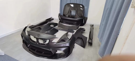برای BMW F22 F87 2 سری M2 کیت بدن M2 M235 ارتقاء سبک IMP جلو و عقب بامپر اسپویلر بدن گسترده