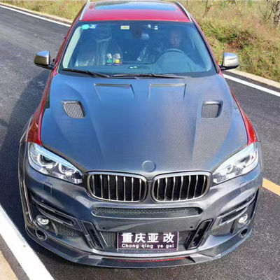فروش برای BMW X5 X6 F15 F16 هود فیبر کربن هود فیبر کربن X5 X6 پوشش فیبر کربن