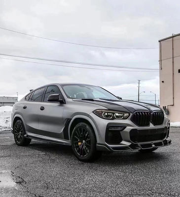 فروش داغ G06 X6 کیت بدن فیبر کربن Forbmw X6 فیبر کربن پیشانی شافه عقب پخش کننده پوشش اسپویلر