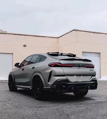 فروش داغ G06 X6 کیت بدن فیبر کربن Forbmw X6 فیبر کربن پیشانی شافه عقب پخش کننده پوشش اسپویلر