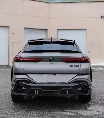 فروش داغ G06 X6 کیت بدن فیبر کربن Forbmw X6 فیبر کربن پیشانی شافه عقب پخش کننده پوشش اسپویلر
