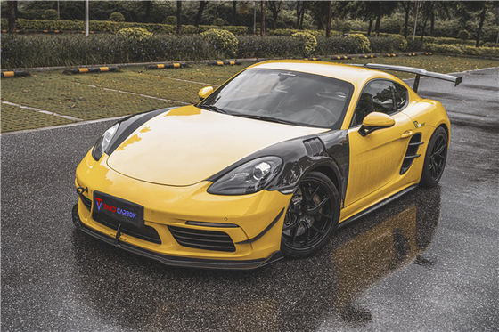 محصول جدید برای پورشه کایمن فیبر کربن Tuyere 718 Boxster فیبر کربن ورودی هوا
