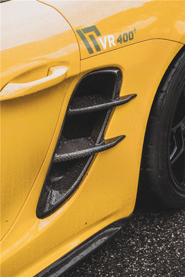 محصول جدید برای پورشه کایمن فیبر کربن Tuyere 718 Boxster فیبر کربن ورودی هوا