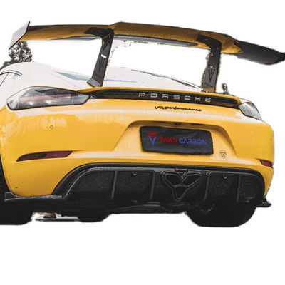 برای Porsche 718 Boxster کیمان کیت بدن مواد فیبر کربن 718 فیبر کربن دیفوزر عقب EVO سبک 718 کیت بدن فیبر کربن