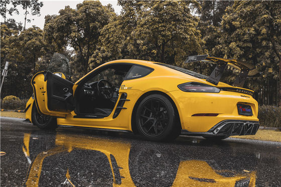 برای Porsche 718 Boxster کیمان کیت بدن مواد فیبر کربن 718 فیبر کربن دیفوزر عقب EVO سبک 718 کیت بدن فیبر کربن