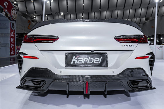 فروش گرم G14 G15 G16 840i 850i کیت بدن فیبر کربن Forbmw 8 سری پیشانی شلوار عقب پخش کننده اسپویلر