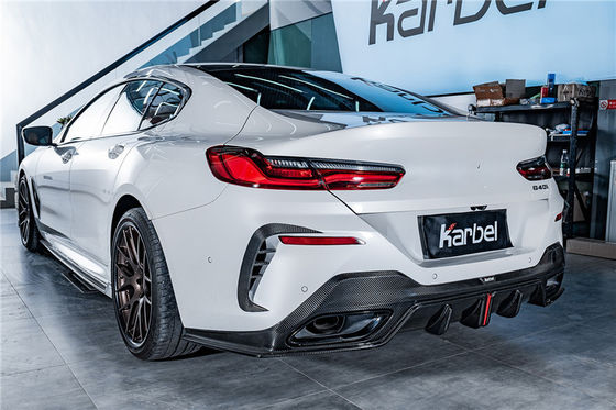 فروش گرم G14 G15 G16 840i 850i کیت بدن فیبر کربن Forbmw 8 سری پیشانی شلوار عقب پخش کننده اسپویلر