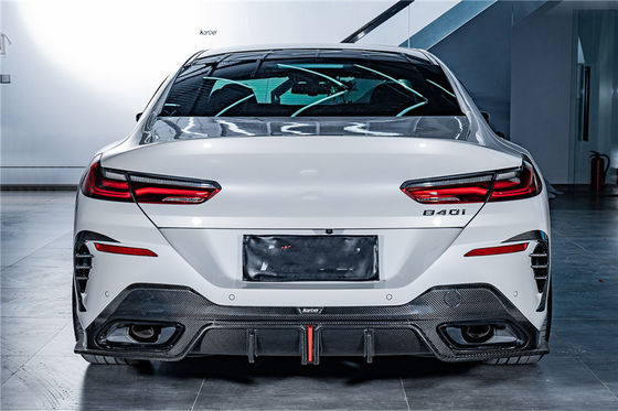 فروش گرم G14 G15 G16 840i 850i کیت بدن فیبر کربن Forbmw 8 سری پیشانی شلوار عقب پخش کننده اسپویلر