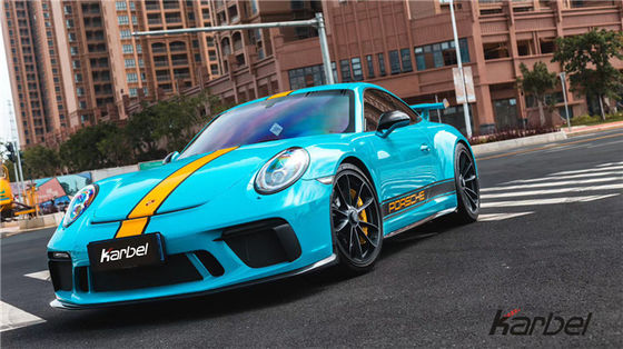 کیت بدن فیبر کربن برای پورشه 911 991.2 GT3 911 GT3 کیت بدن فیبر کربن جلو شلوار عقب پخش کننده جانبی