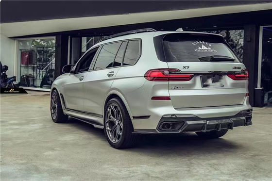قطعات اتوماتیک برای BMW X7 کیت بدن فیبر کربن X7 ارتقا یافته به سبک FD کیت بدن فیبر کربن جلو شوله پخش کننده اسپویلر بال بالا