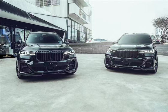 قطعات اتوماتیک برای BMW X7 کیت بدن فیبر کربن X7 ارتقا یافته به سبک FD کیت بدن فیبر کربن جلو شوله پخش کننده اسپویلر بال بالا