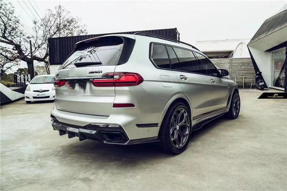 قطعات اتوماتیک برای BMW X7 کیت بدن فیبر کربن X7 ارتقا یافته به سبک FD کیت بدن فیبر کربن جلو شوله پخش کننده اسپویلر بال بالا