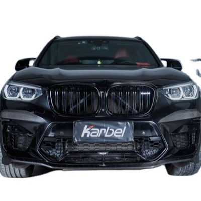 کیت بدنه فیبر کربن محصول جدید برای BMW X3M X4M F97 F98 X3M X4M فیبر کربن جلو شوله پخش کننده اسپویلر