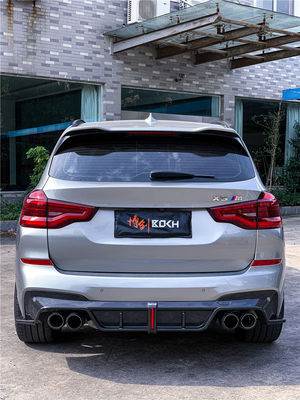 کیت بدنه فیبر کربن محصول جدید برای BMW X3M X4M F97 F98 X3M X4M فیبر کربن جلو شوله پخش کننده اسپویلر