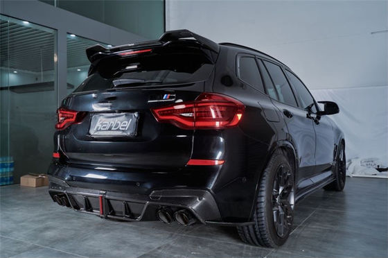 کیت بدنه فیبر کربن محصول جدید برای BMW X3M X4M F97 F98 X3M X4M فیبر کربن جلو شوله پخش کننده اسپویلر