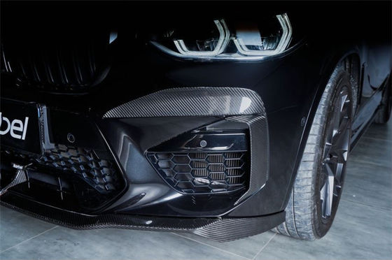 کیت بدنه فیبر کربن محصول جدید برای BMW X3M X4M F97 F98 X3M X4M فیبر کربن جلو شوله پخش کننده اسپویلر