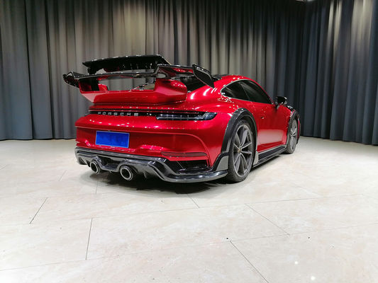 قطعات اتوماتیک پورشه 911 992 کیت بدنه 911 992 توربو ارتقا یافته سبک Techart پیش و عقب باپر پوشه کیت بدنه