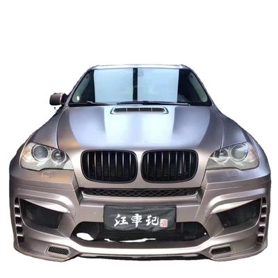 برای BMW E70 E71 X5 کیت بدنه FPR مواد X5 E70 E71 ارتقاء PD سبک جلو و عقب بومپر بدنه گسترده