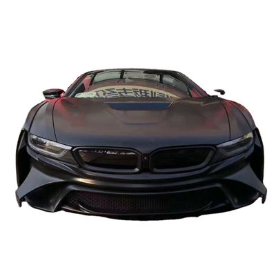 برای BMW I8 کیت بدن فیبر کربن I8 ارتقاء سبک انرژی جلو و عقب بامپر اسپویلر کیت گسترده